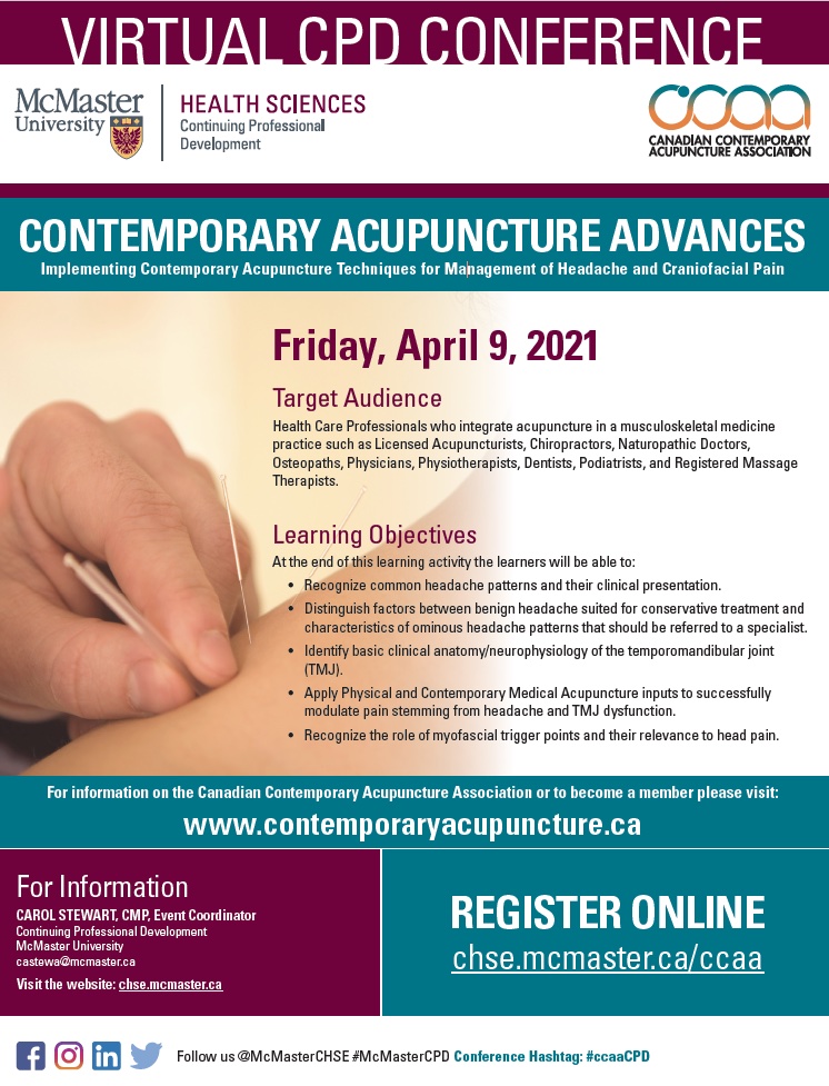 Contemporary Acupuncture Advances Poster